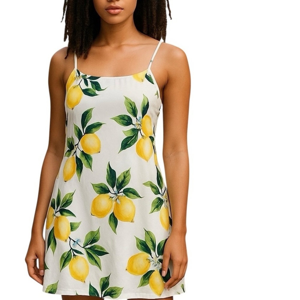 - Tropical Design Summer Dress. Multi colors. Sz M